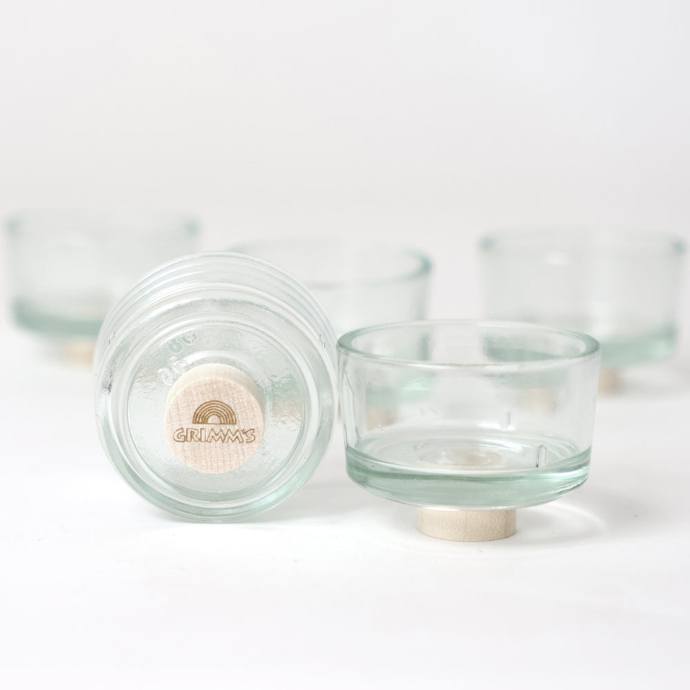 Telysholdere i glass - 5 stk