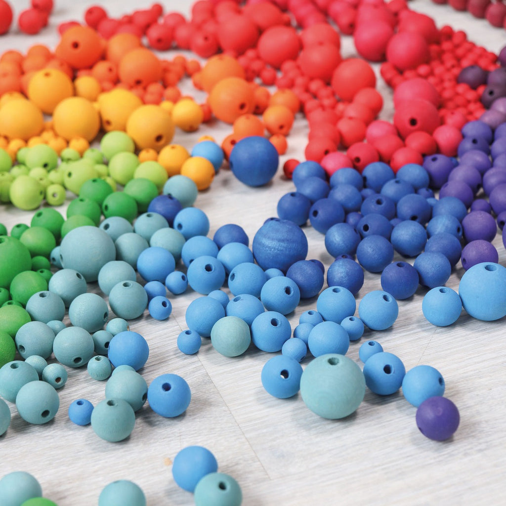Små treperler 120 stk – Regnbue
