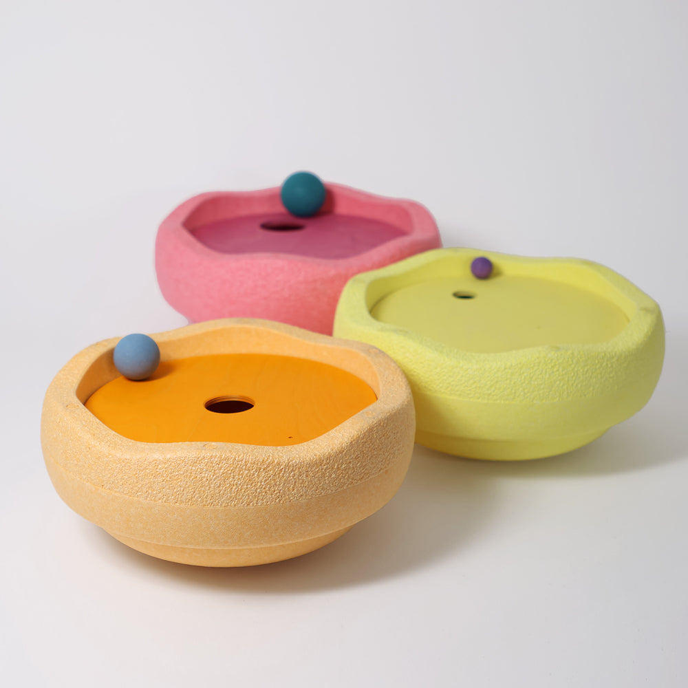 Grimms x Stapelstein - Rolling Discs | Warm Pastel