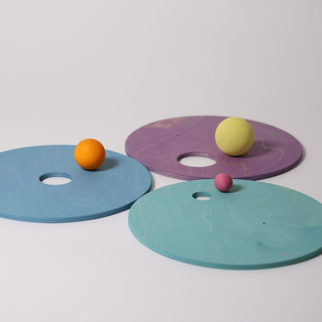 Grimms x Stapelstein - Rolling Discs | Cool Pastel