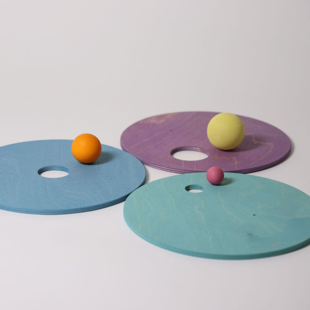 Grimms x Stapelstein - Rolling Discs | Cool Pastel