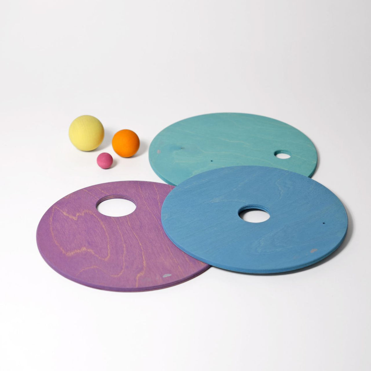 Grimms x Stapelstein - Rolling Discs | Cool Pastel