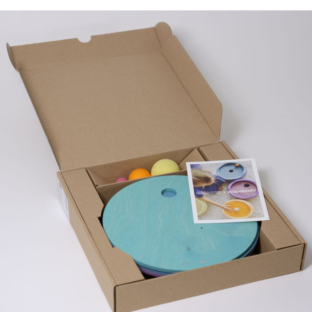 Grimms x Stapelstein - Rolling Discs | Cool Pastel