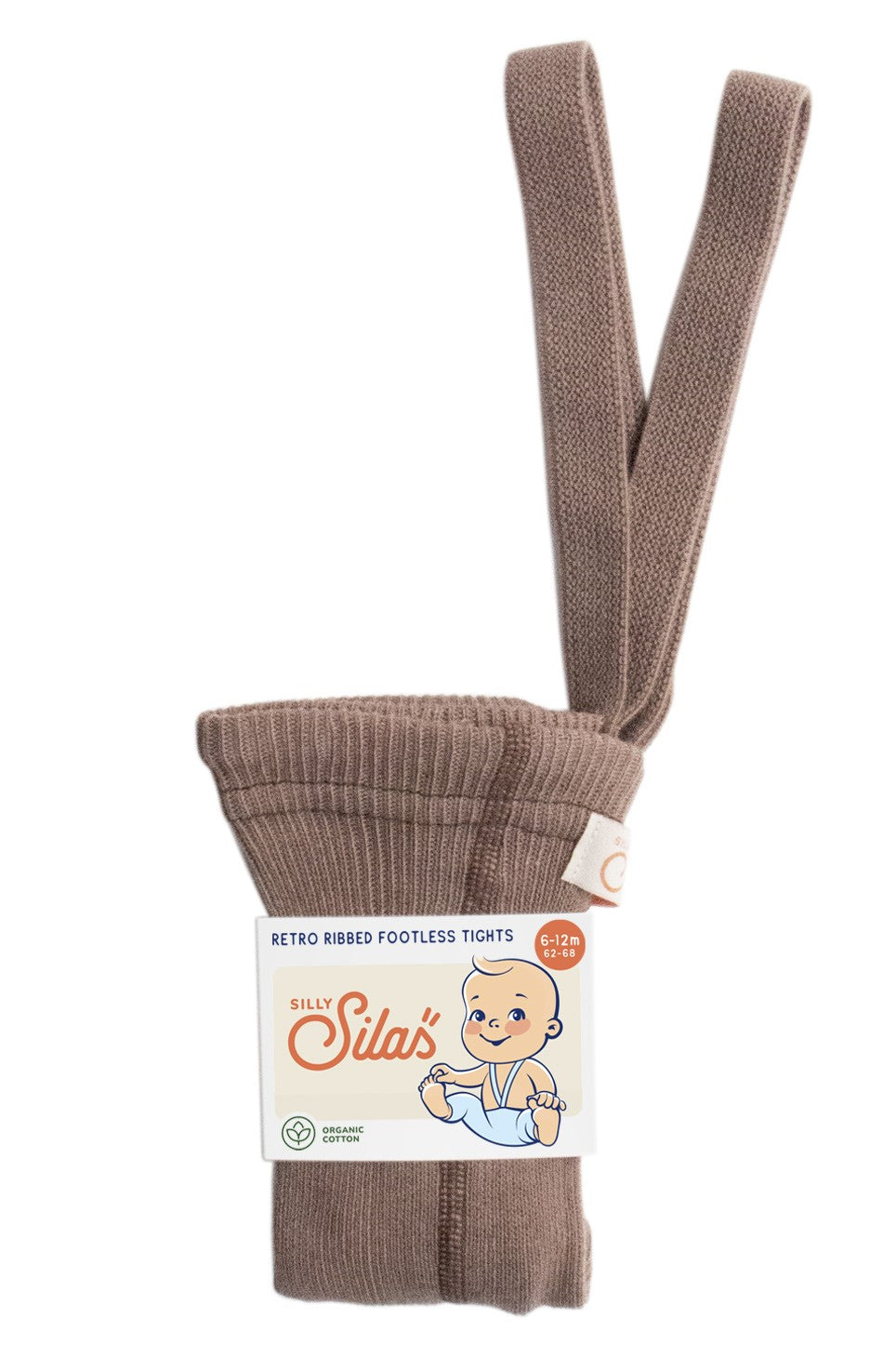 Footless Cotton Tights - Granola