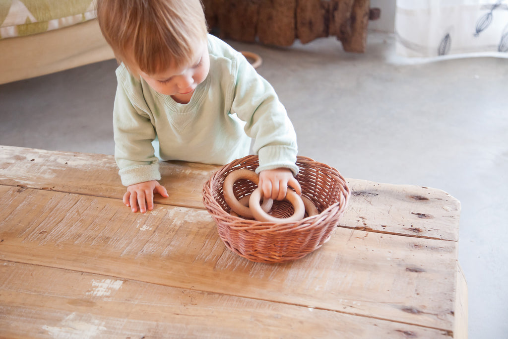Store ringer i natur - 3 stk
