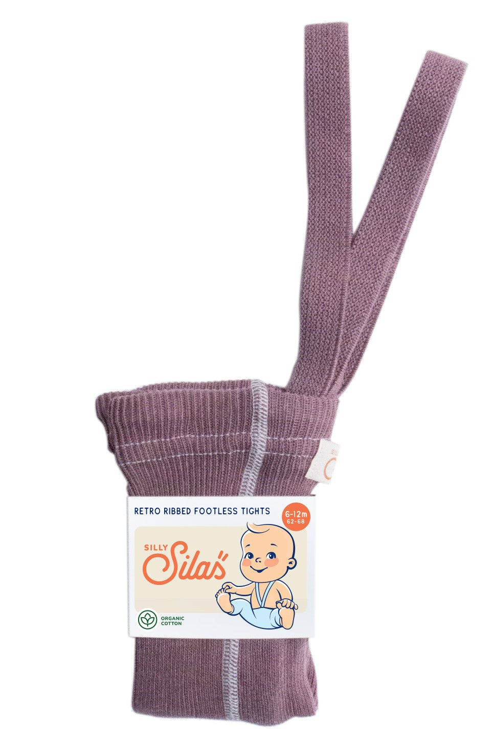 Footless Cotton Tights - Acai Smoothie