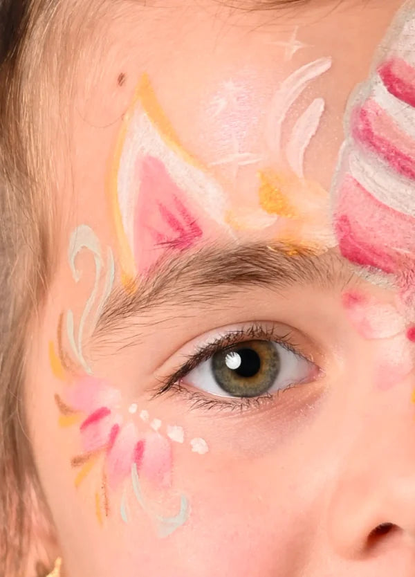 Unicorn - ansiktsmaling m/ tatovering