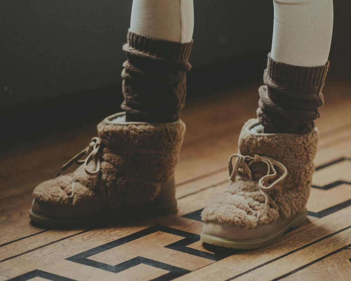 Cassia Lining | Beige Curly Sheep Wool