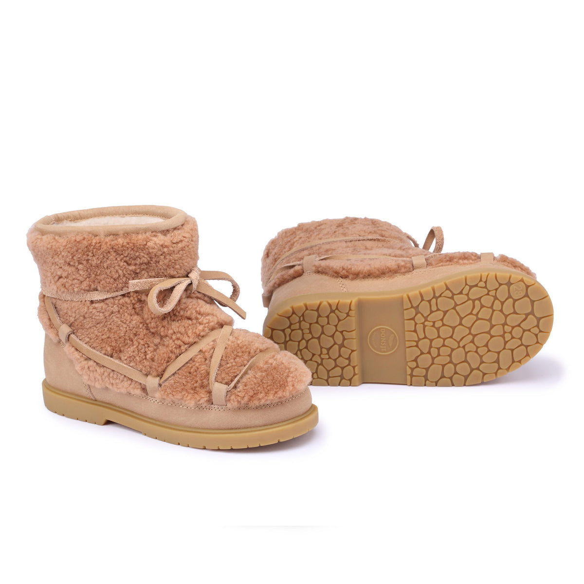 Cassia Lining | Beige Curly Sheep Wool