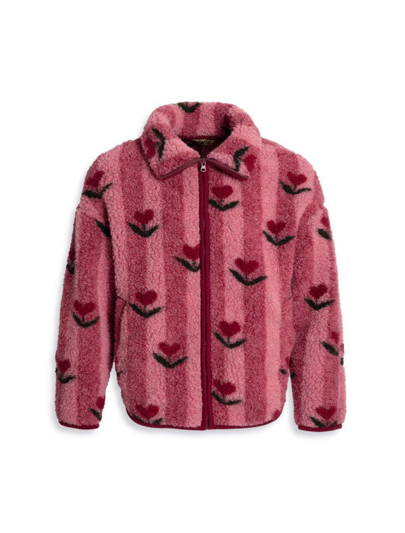 Alwero Belins ulljakke - ultra light, cherry pattern