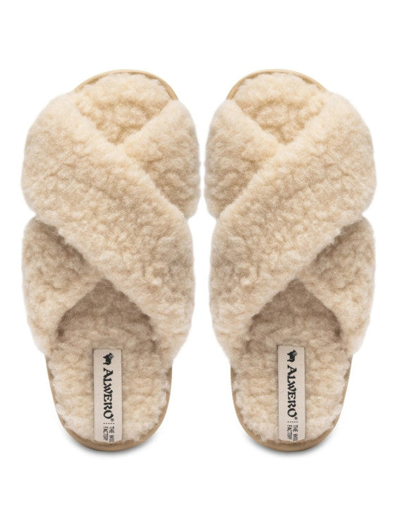 Alwero Twenn Tøfler, Beige