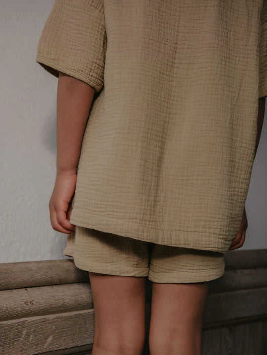 The Muslin Top - Sand