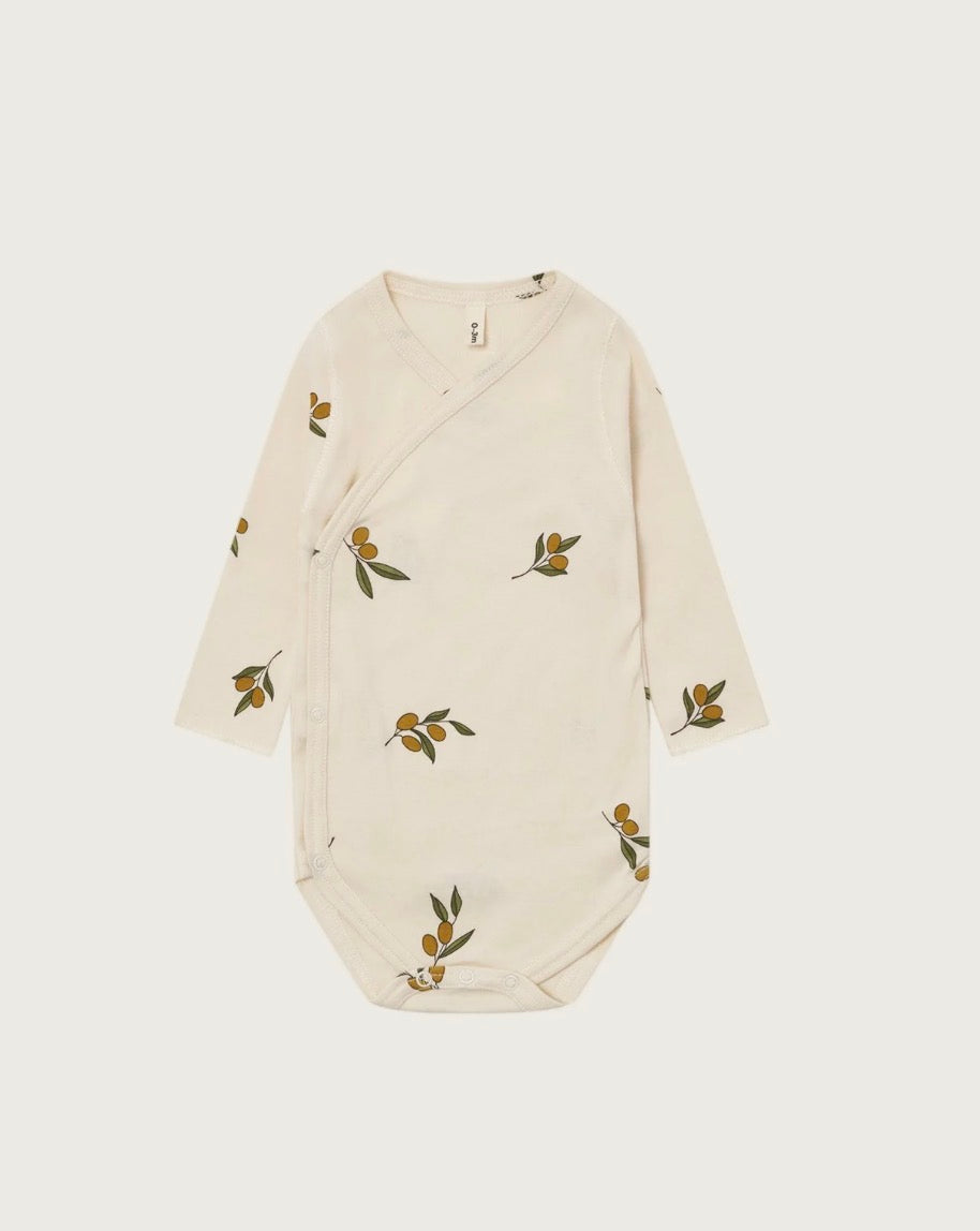 OLIVE GARDEN WRAP BODYSUIT