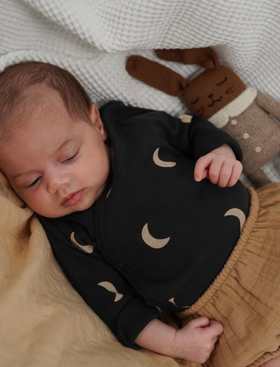 CHARCOAL MIDNIGHT WRAP BODYSUIT