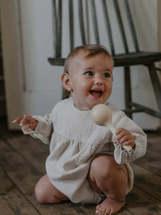 The Meadow Romper - Ecru