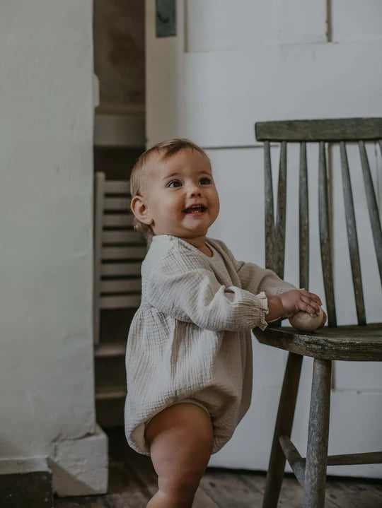 The Meadow Romper - Ecru