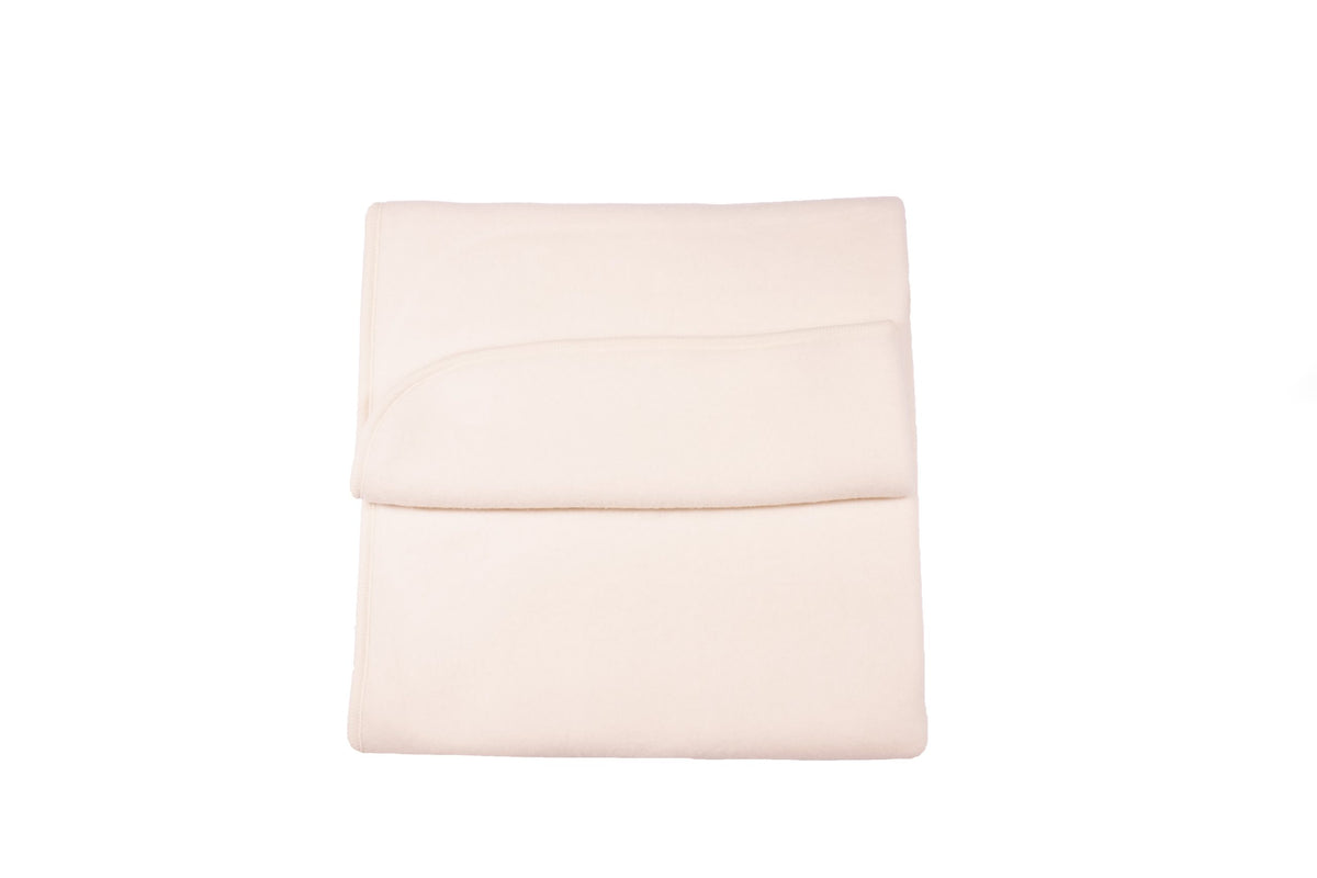 Ullfleece teppe natur/hvit
