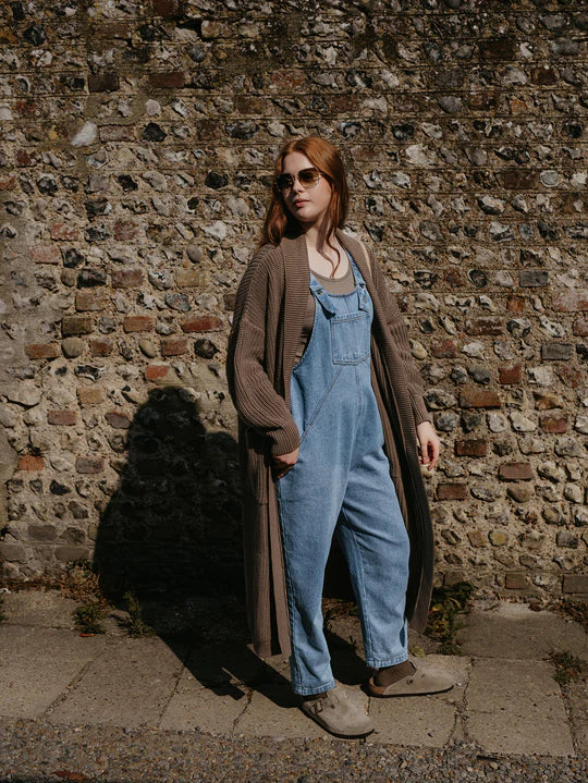 The Oversized Denim Dungaree - Women`s