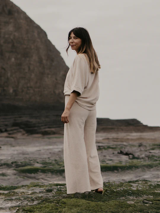 The Oversized Terry Top - Women's - Ecru