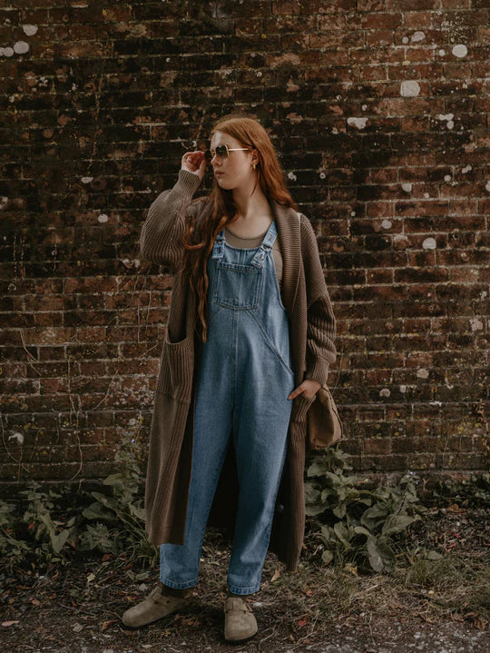 The Oversized Denim Dungaree - Women`s
