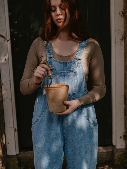 The Oversized Denim Dungaree - Women`s