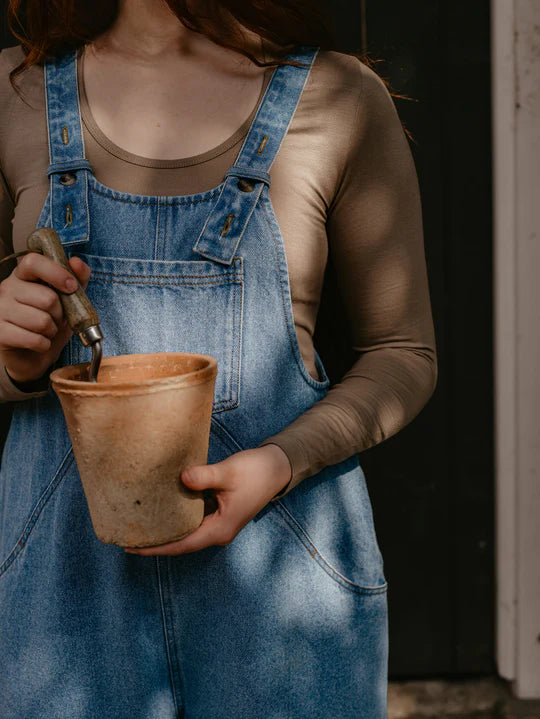 The Oversized Denim Dungaree - Women`s
