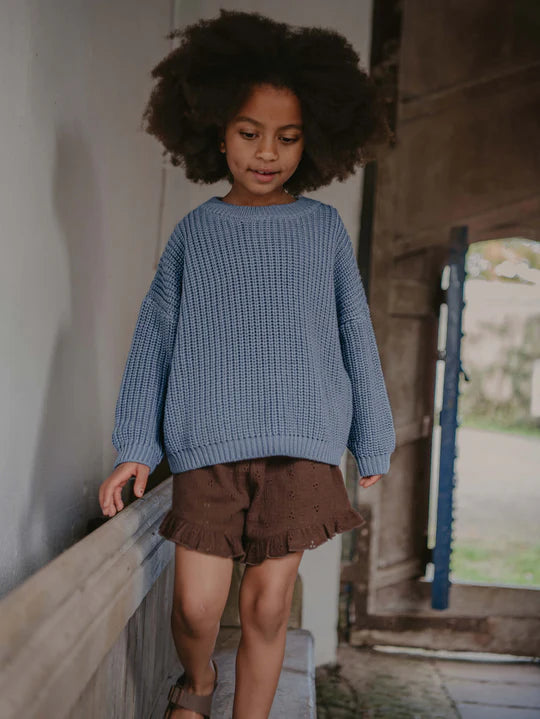 The Chunky Sweater - Cornflower Blue