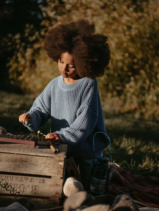 The Chunky Sweater - Cornflower Blue