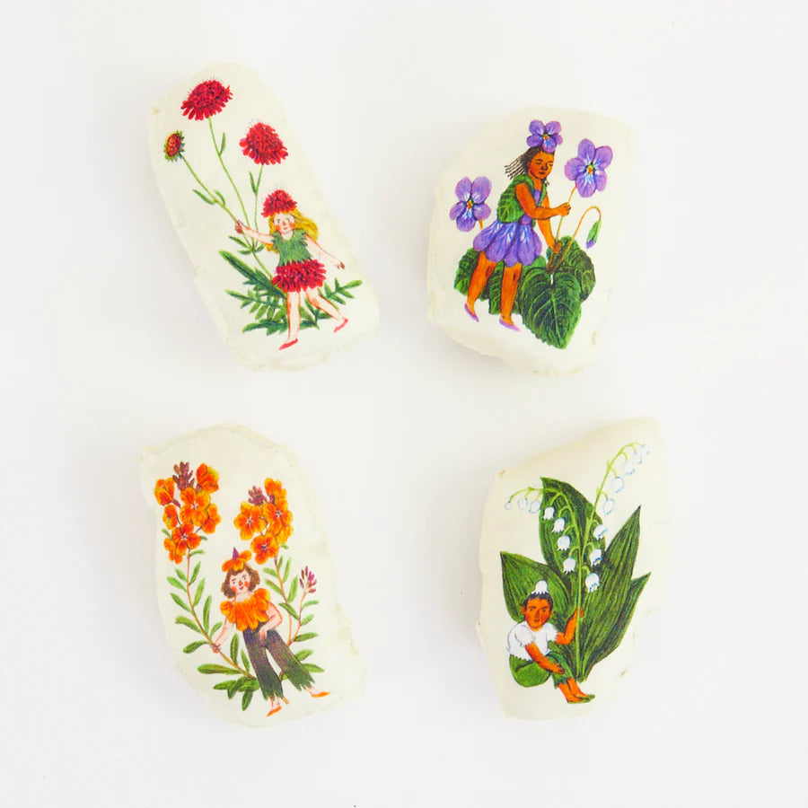 Stuffed Flower Fairies - Sett | 4 stk
