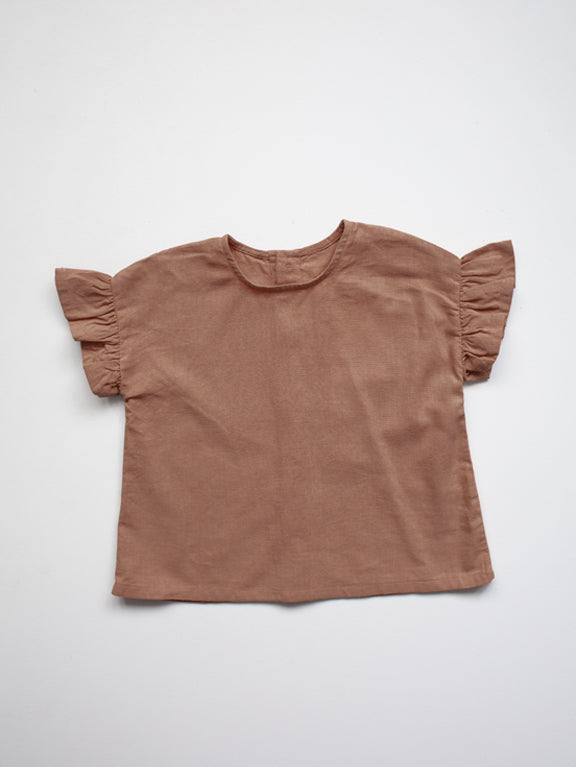 The Frill Linen Top – (kun 2-3 år igjen på lager)