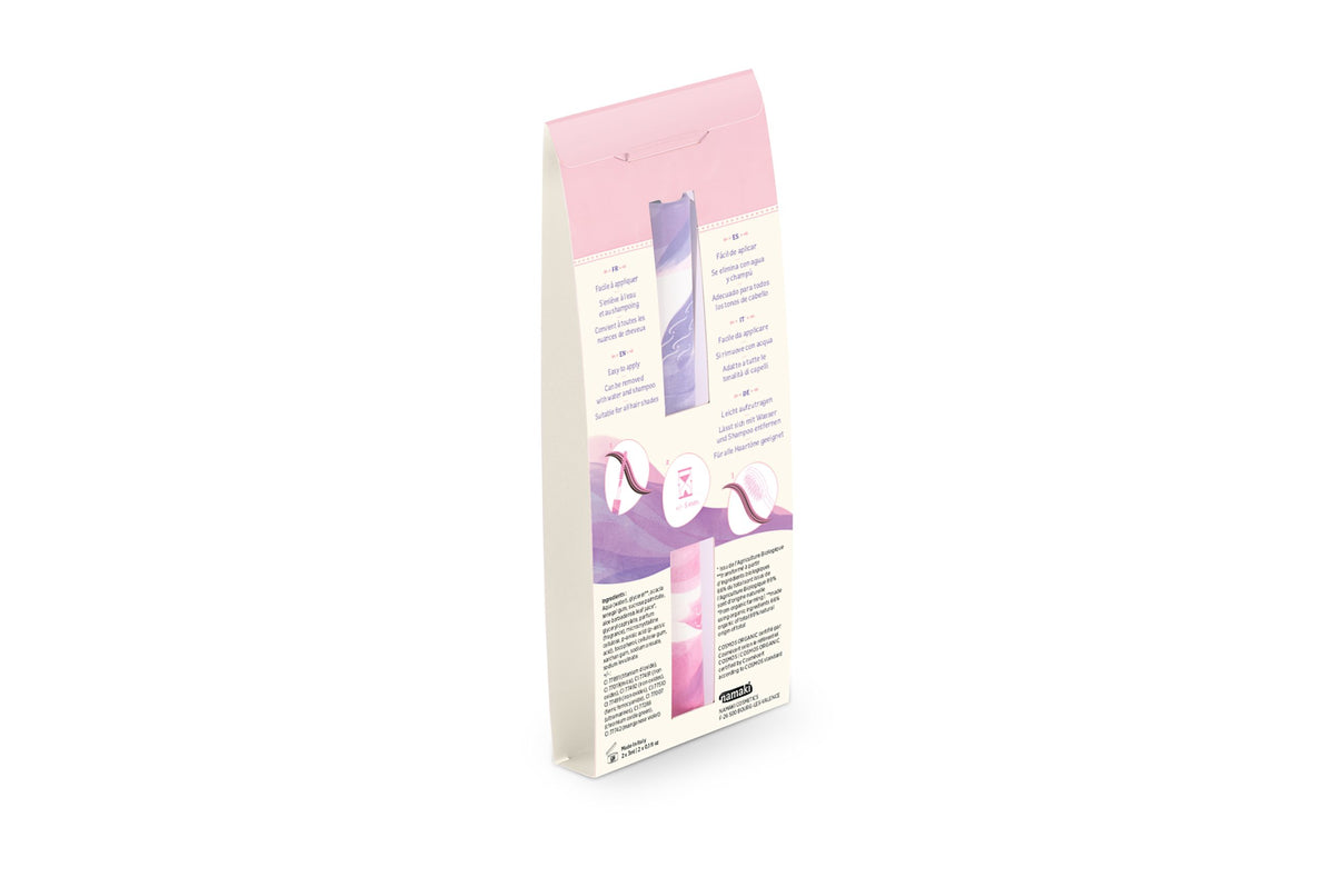 Hårmaskara - Lilla og Rosa
