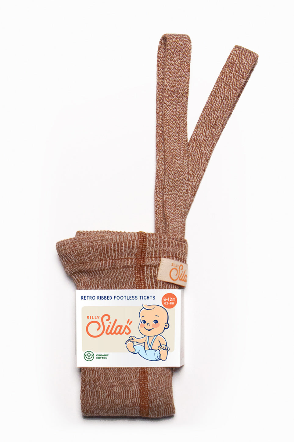 Footless Cotton Tights - Salted Caramel