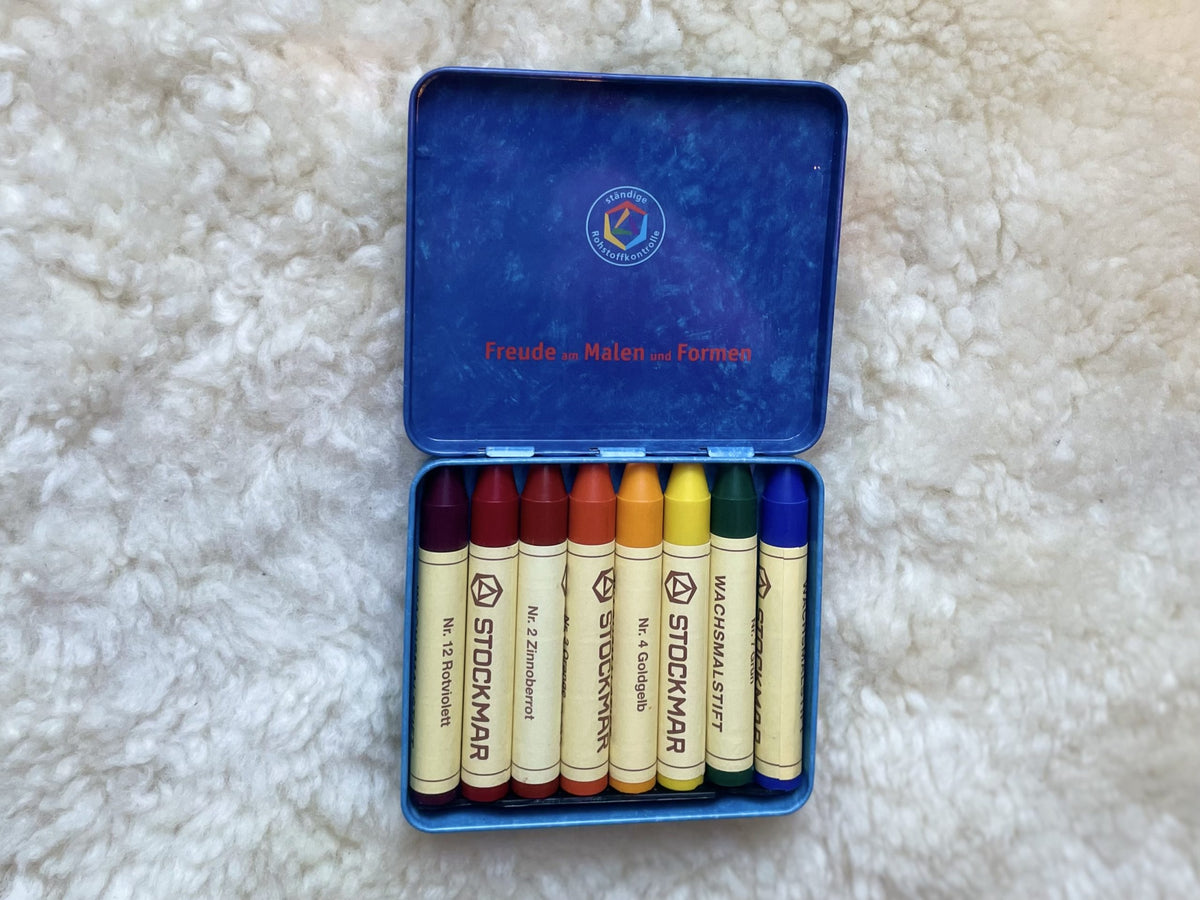Stockmar bivoks fargestifter 8 pk - Waldorf collection