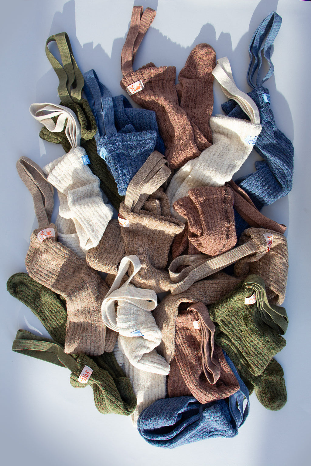 Granny Teddy Footless Cotton Tights - Cream Blend