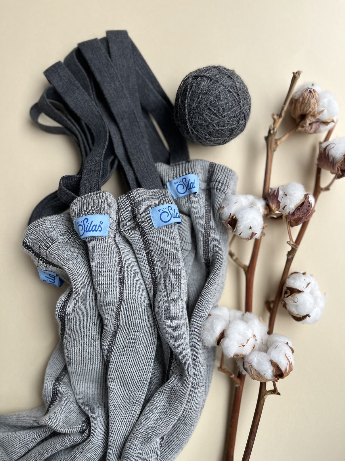 Wooly Footless Wool Tights - Granite Gray