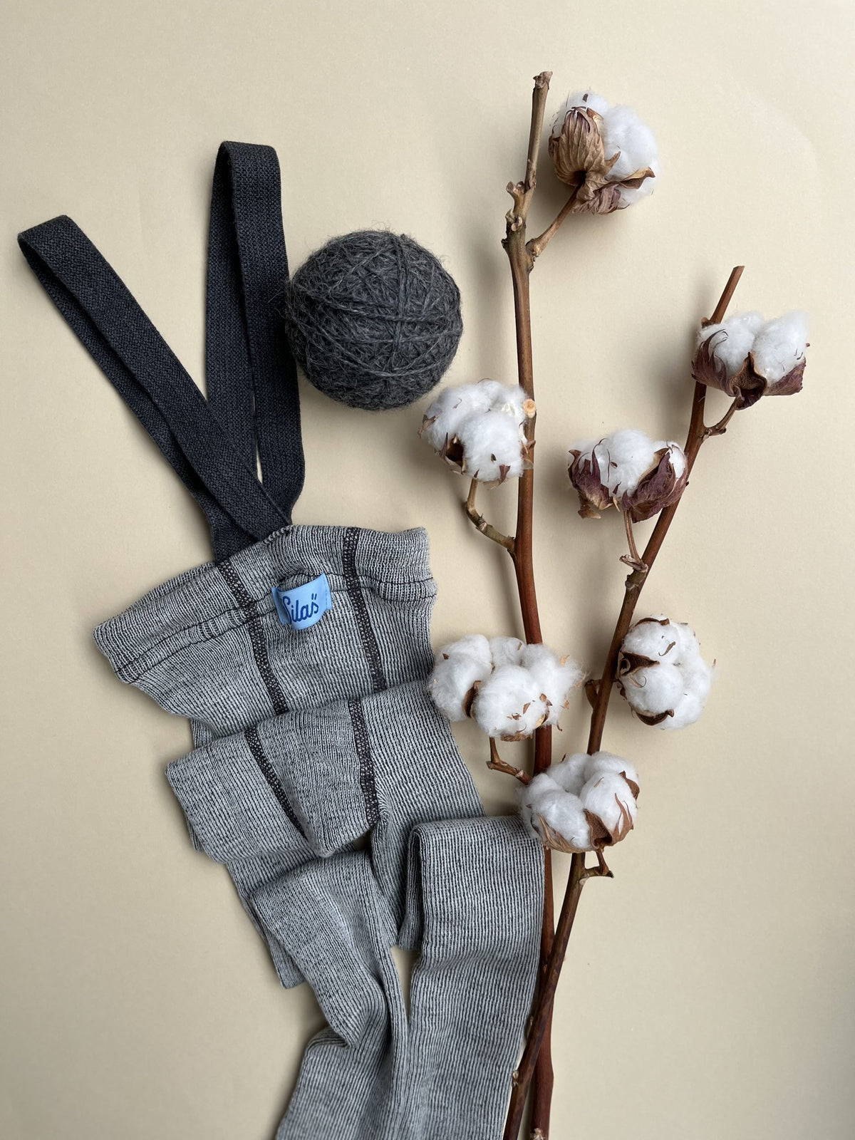 Wooly Footless Wool Tights - Granite Gray