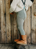 Wooly Footless Wool Tights - Granite Gray