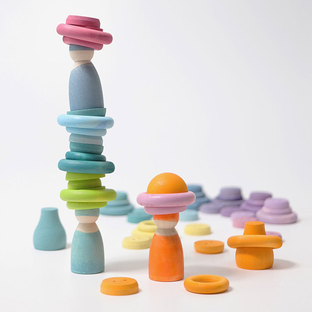 Ringer 24 stk - Pastell