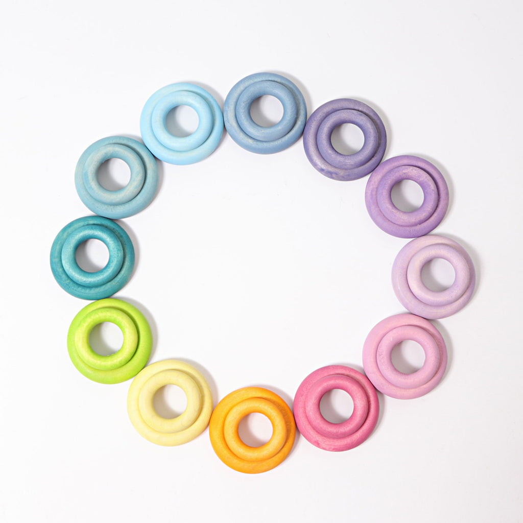 Ringer 24 stk - Pastell