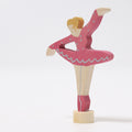 Ballerina til bursdagsring - Rubinrød
