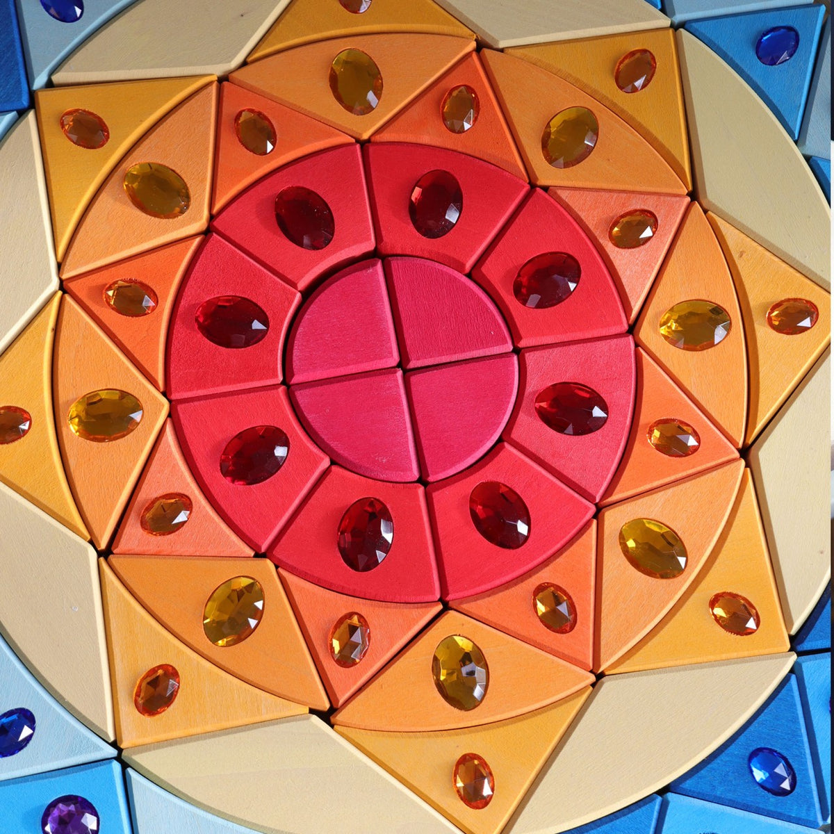 Glitrende Mandala - Sol