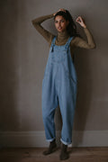The Oversized Denim Dungaree - Women`s