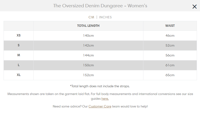 The Oversized Denim Dungaree - Women`s