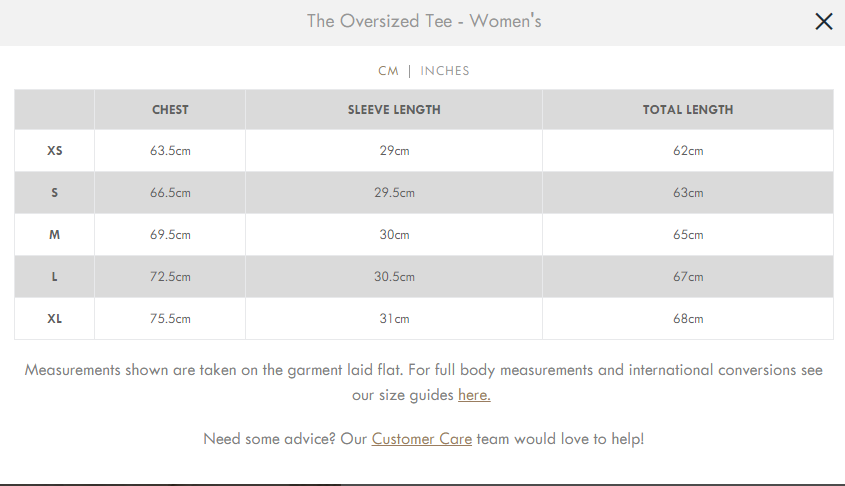 The Oversized Tee - Women`s - Undyed