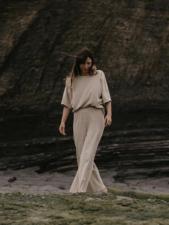 The Oversized Terry Top - Women's - Ecru