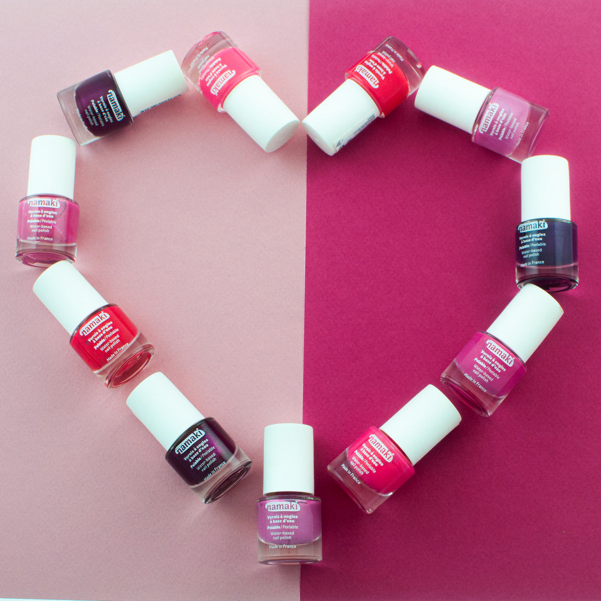 Vannbasert neglelakk - Pink Glitter