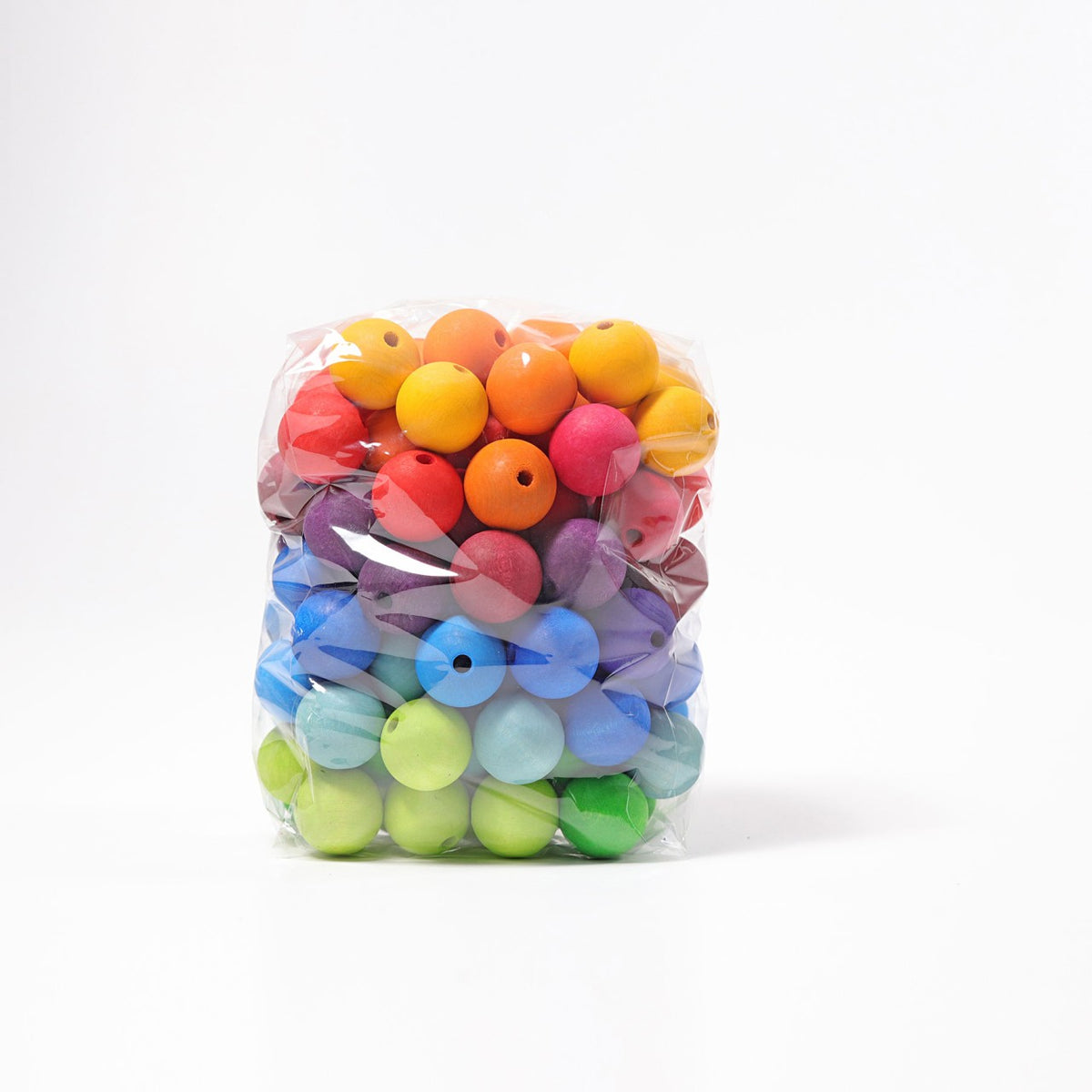 Store treperler 96 stk - Regnbue