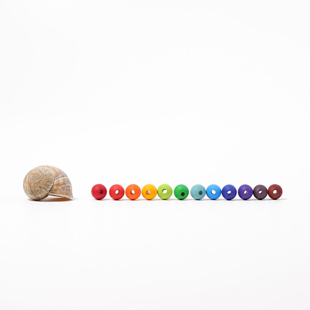 Små treperler 120 stk – Regnbue
