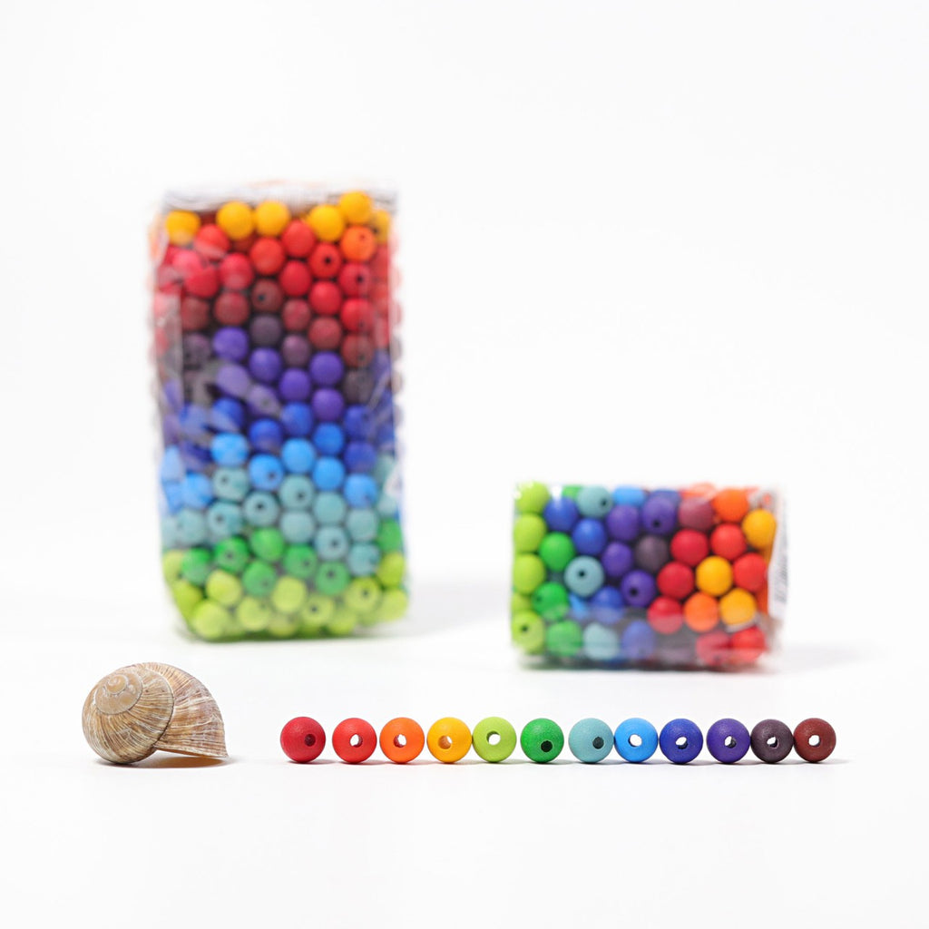 Små treperler 120 stk – Regnbue