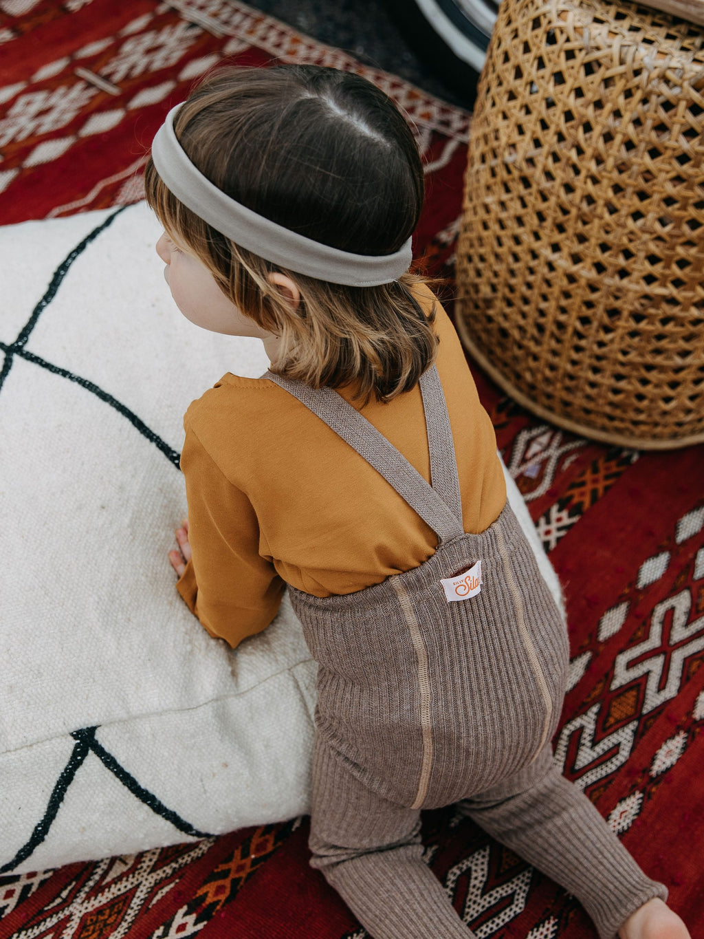 Hippy Footless Cotton Tights - Cocoa Blend